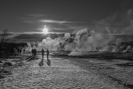 Geothermal Smoke in Geysir