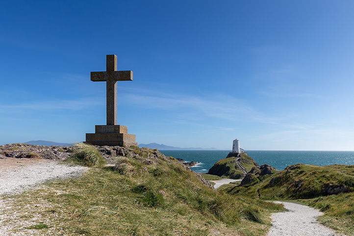 Stone Cross on Llanddwyn Island